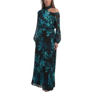 XSCAPE Long Sleeve Printed Gown